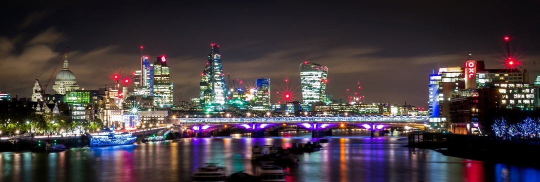 London City Skyline at Night